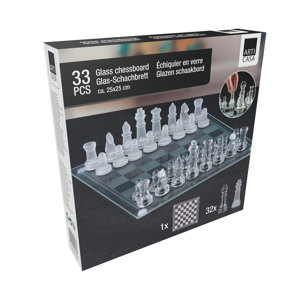 Chessboard 25X25Cm 33Pc