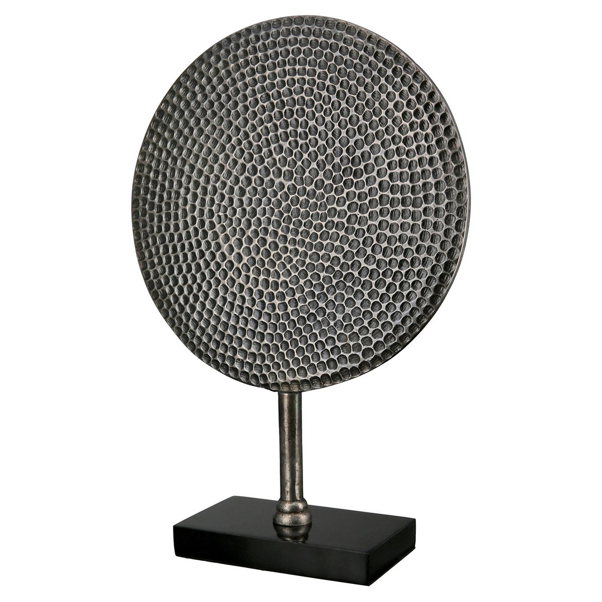 Aluminium sculptuur "Rond" antiek