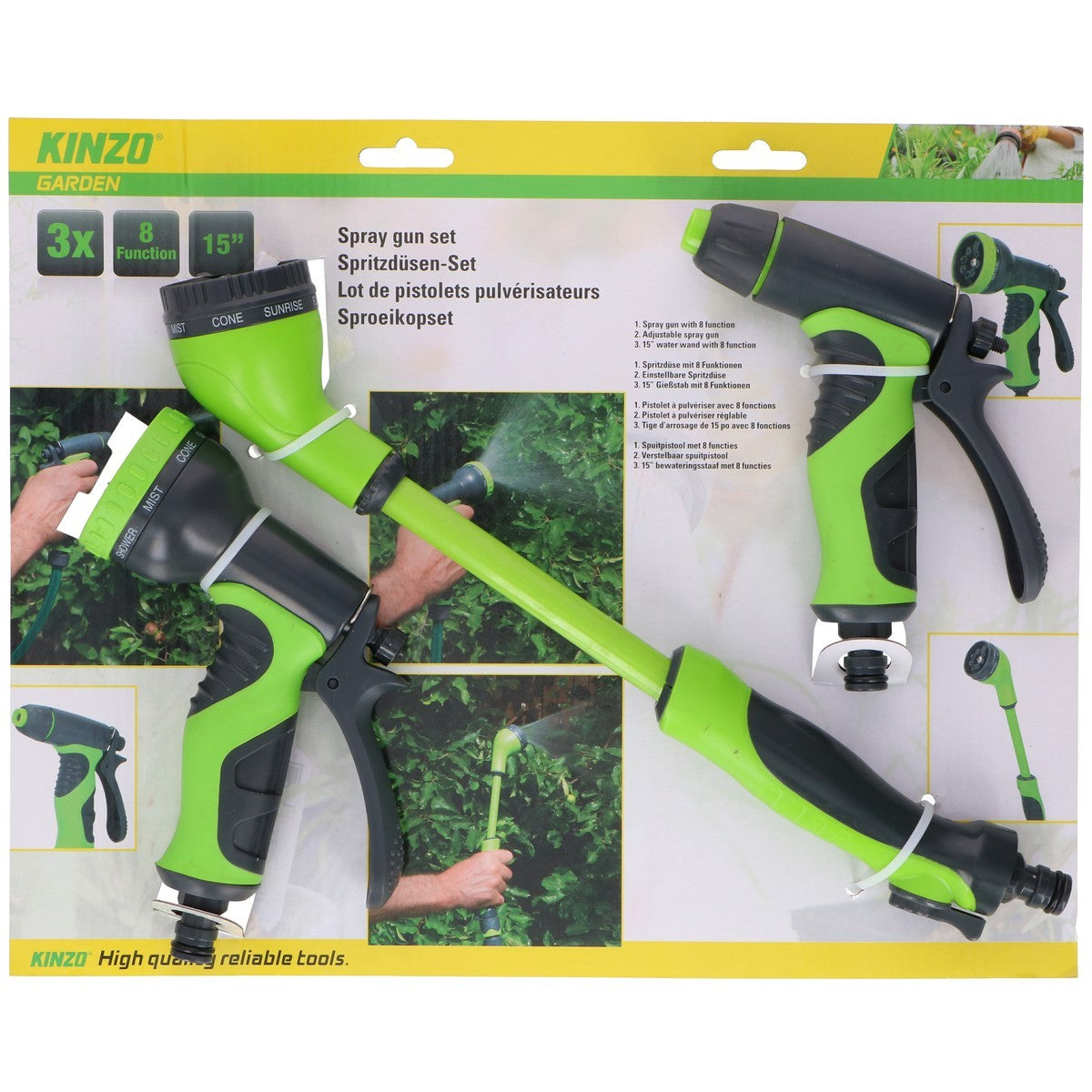 Spraygun Set Soft Handl 3Pcs