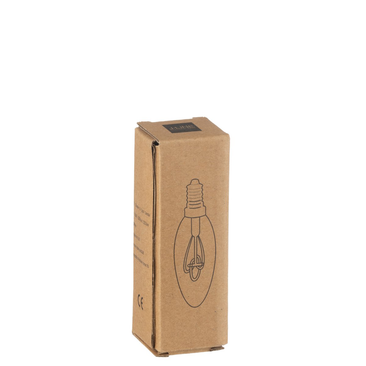 J-Line LED-lamp Amber c35 3 Loops e14 - glas - transparant