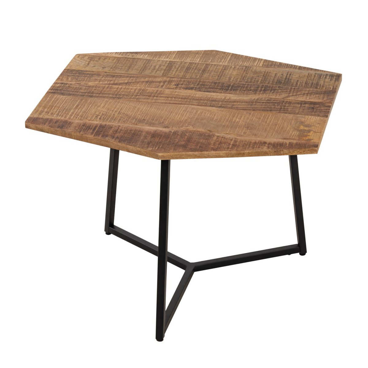 Salontafel mangohout met metalen frame