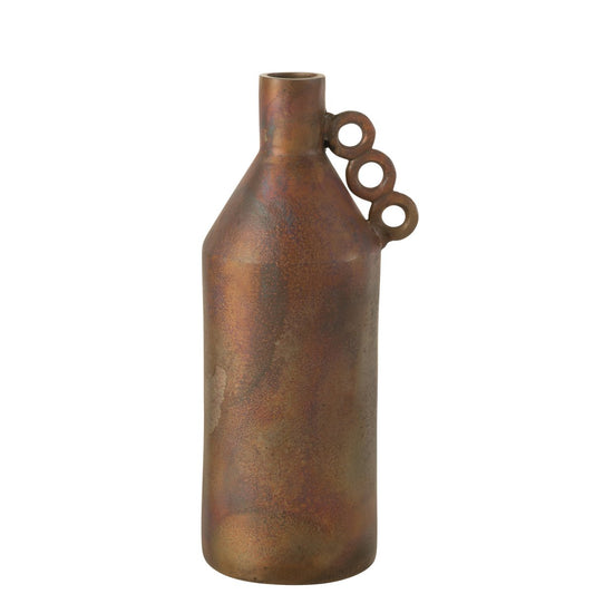 J-Line vaas Odin - aluminium - brons - large - 45 cm hoog