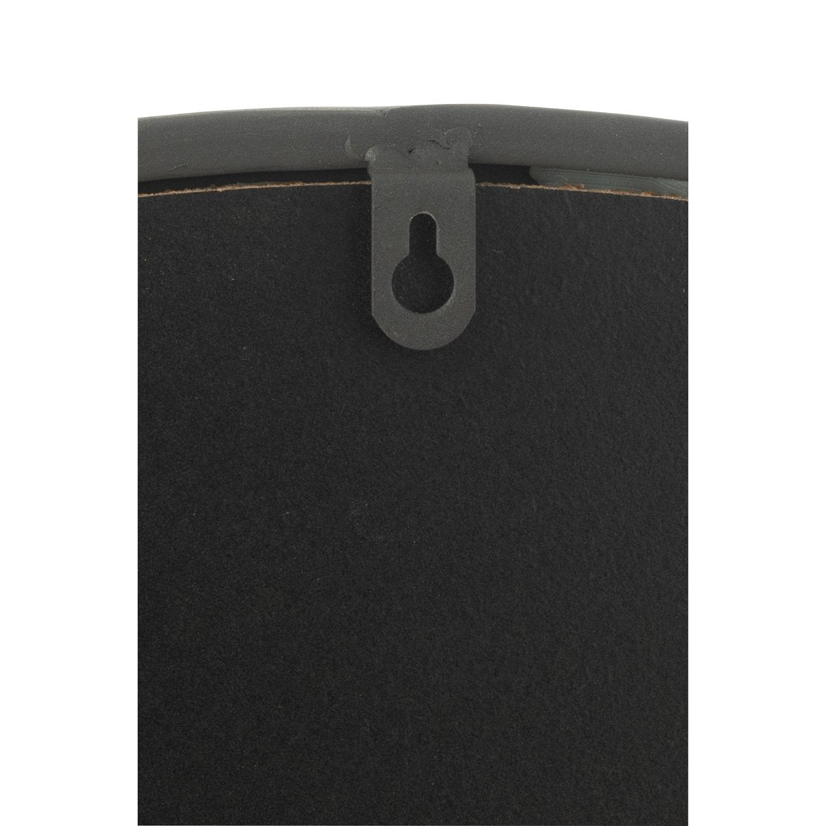 J-Line spiegel Rond - metaal - zwart - small - Ø 40 cm
