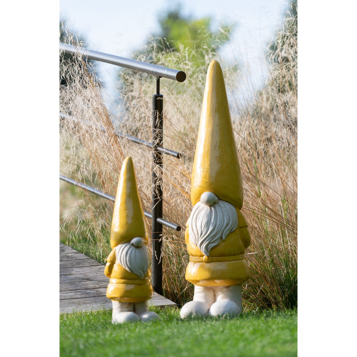 J-Line Kabouter Buiten Mgo Geel Large