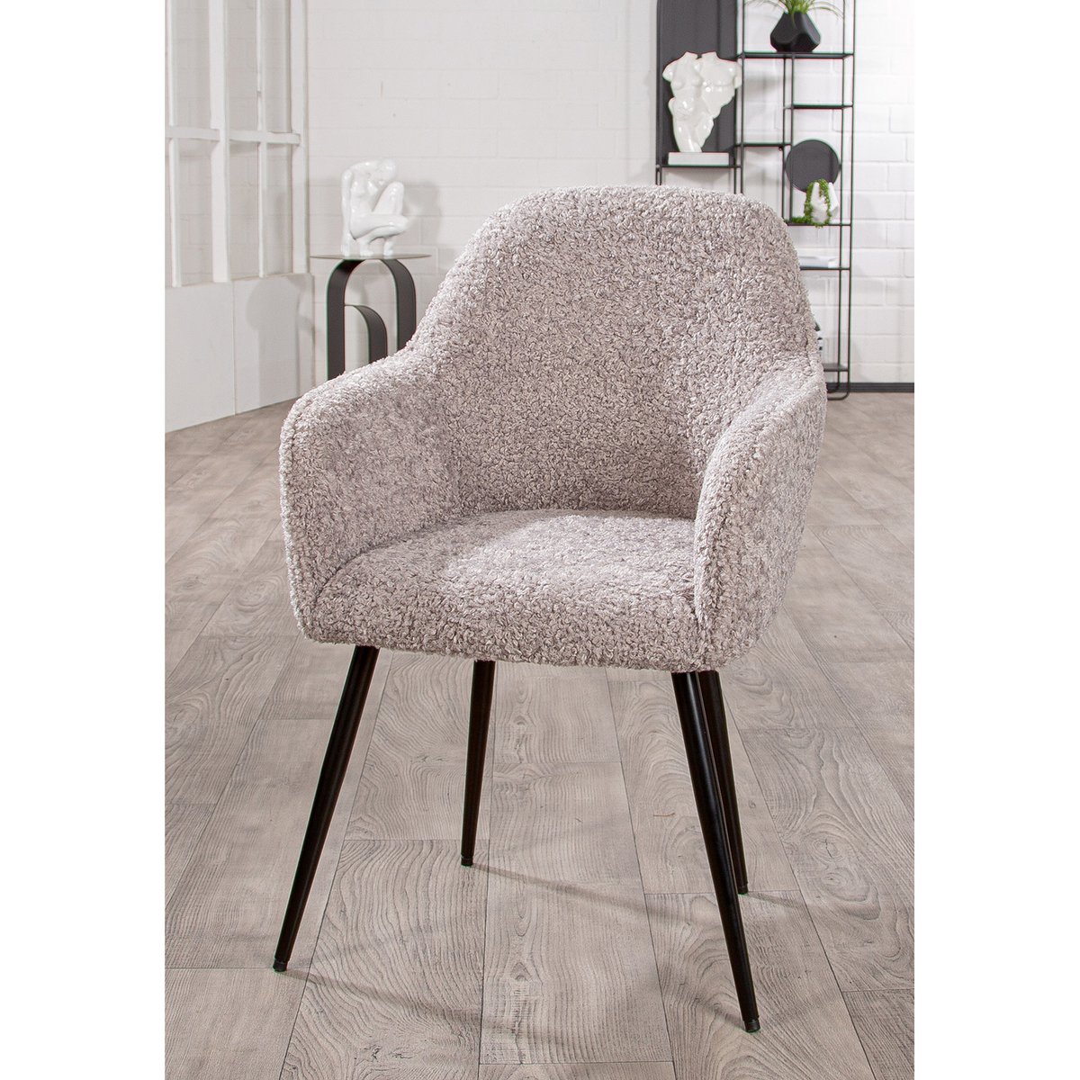 Stoel / fauteuil Torano wit H. 78 cm
