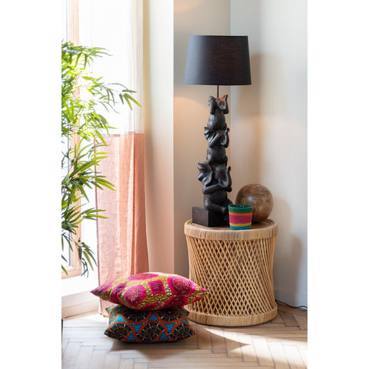 J-Line lamp 3 Olifanten - polyresin - bruin