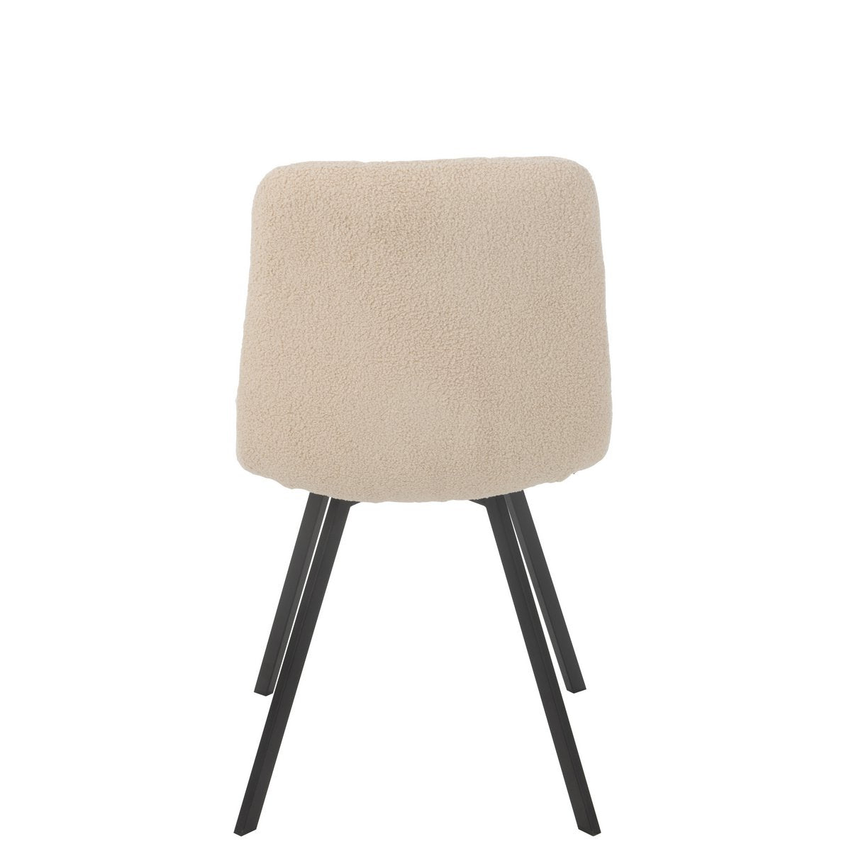 J-Line Eetstoel Clark Metaal/Polyester Beige