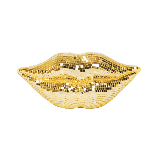 Ornament Disco-lips goud