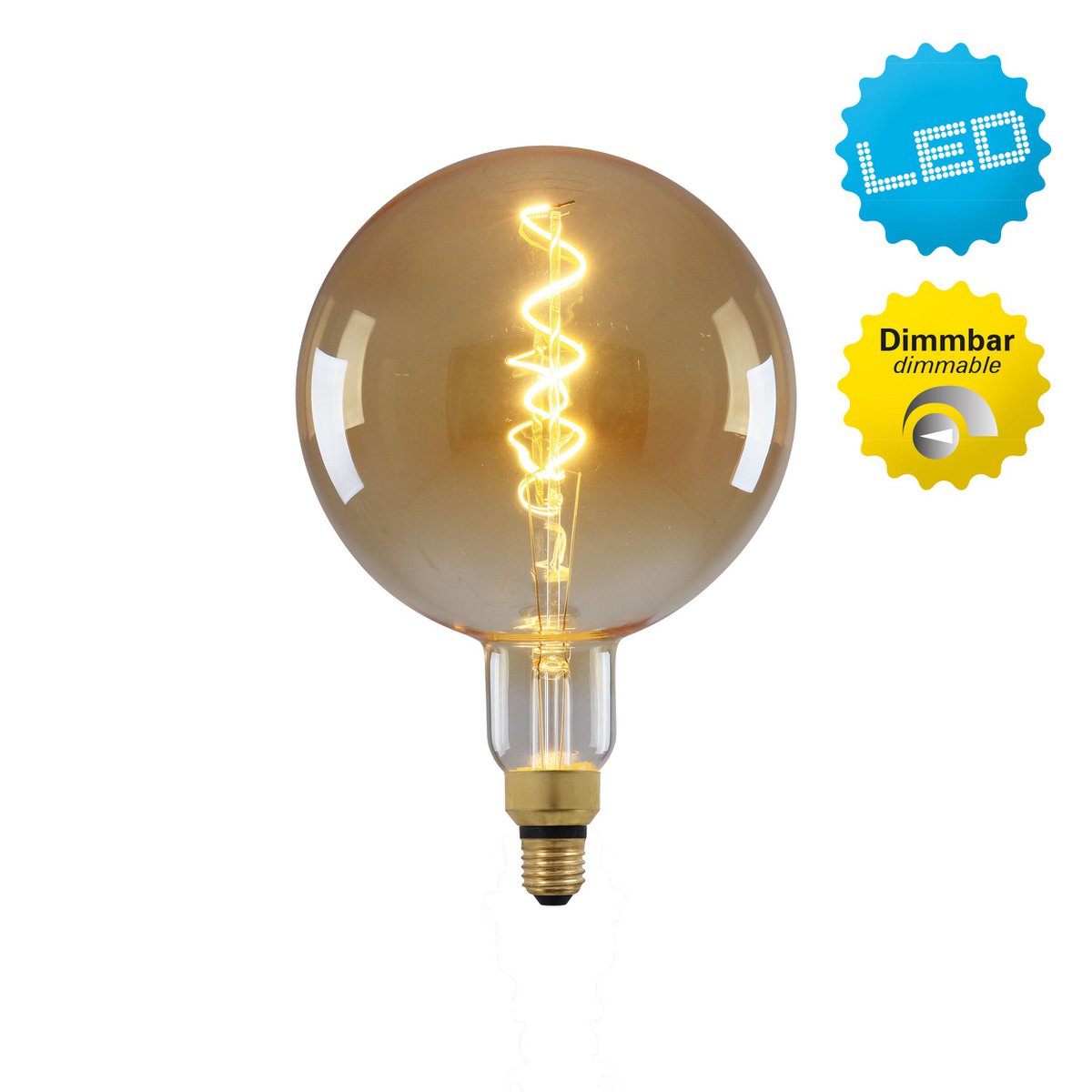 LED -lamp "Dilly Max" E27 Warm Wit 5 Watt Dimbaar