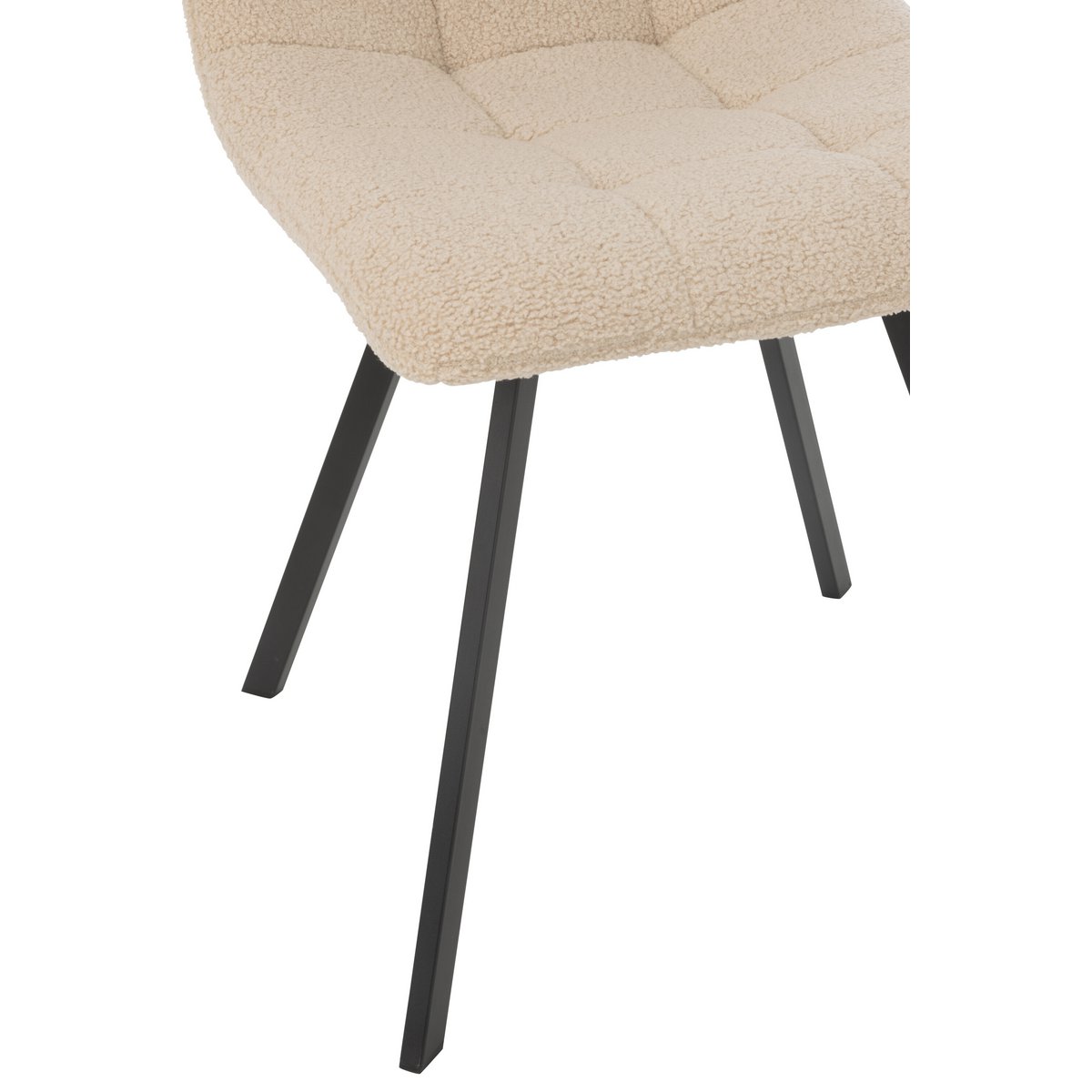 J-Line Eetstoel Clark Metaal/Polyester Beige