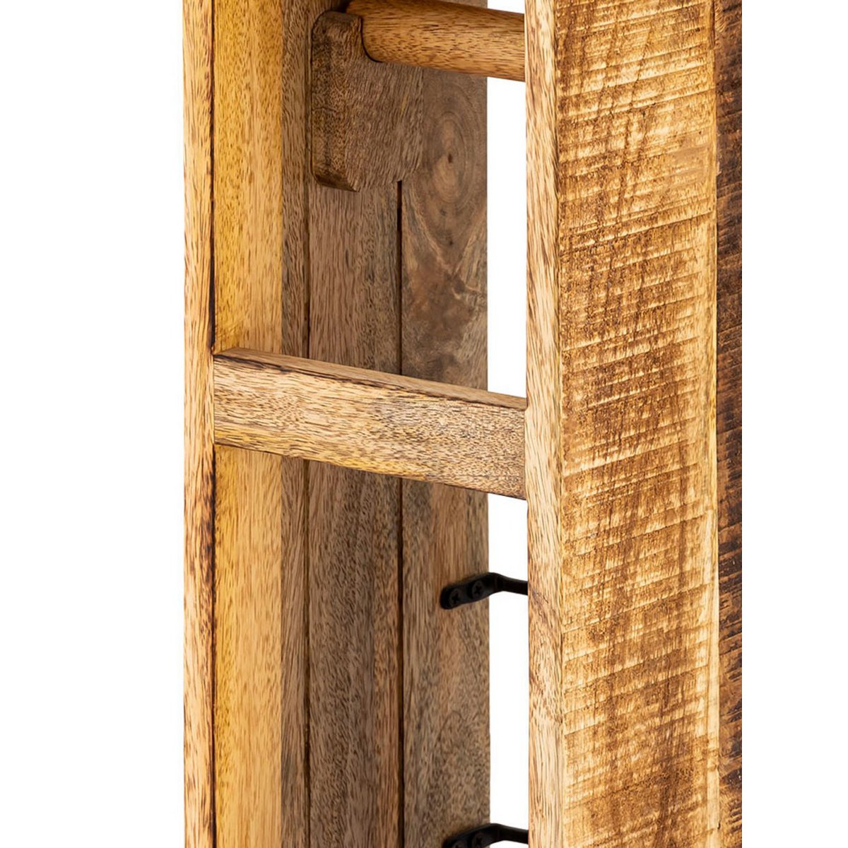 Toiletpapierhouder mangohout 17x17 H 65 cm