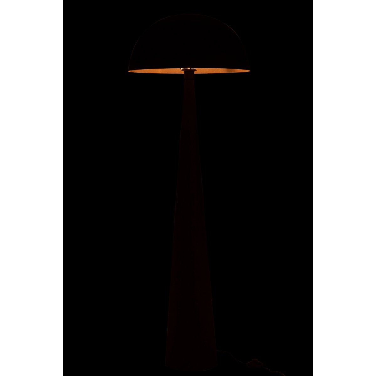 J-Line lamp Paddenstoel - metaal - zwart