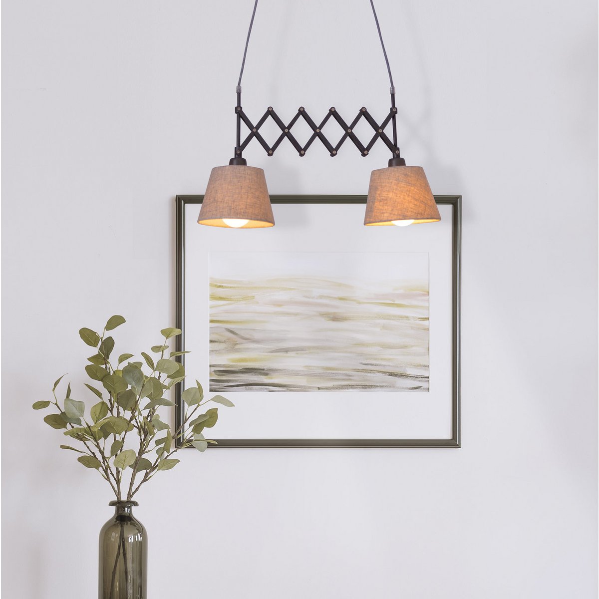 Hanglamp "Adrienne" uitrekbaar tot 57 cm