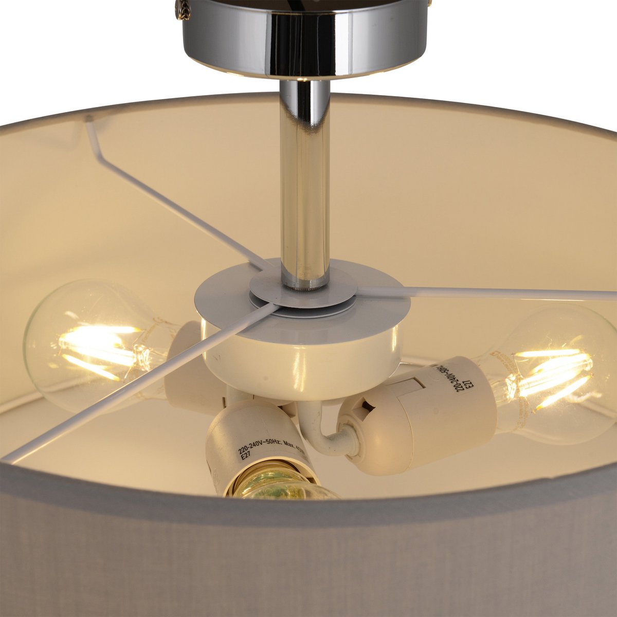 Plafondlamp "New York" diameter 40cm Grijs