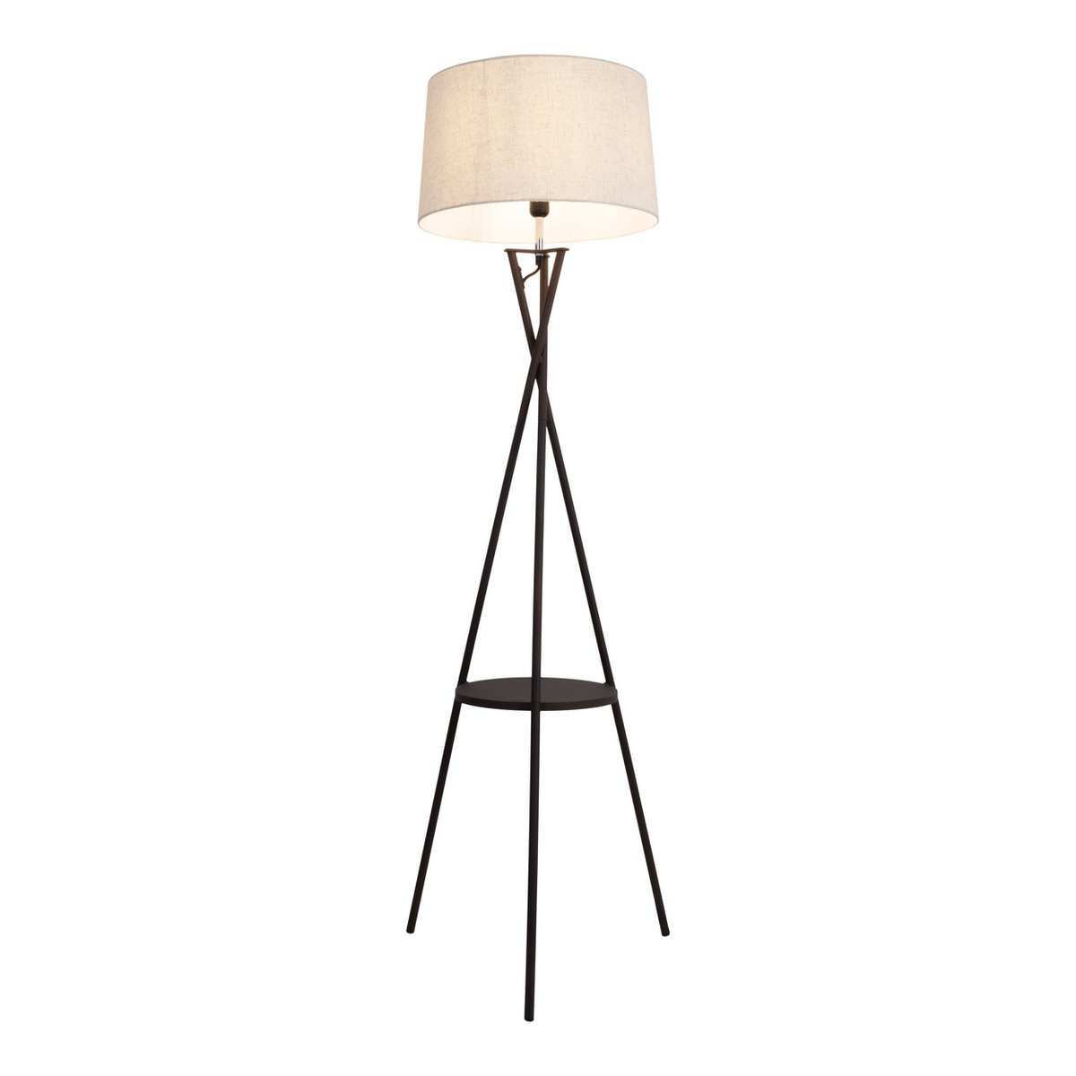 Staande lamp "Tora" met geïntegreerd tafeltje 158 cm hoog