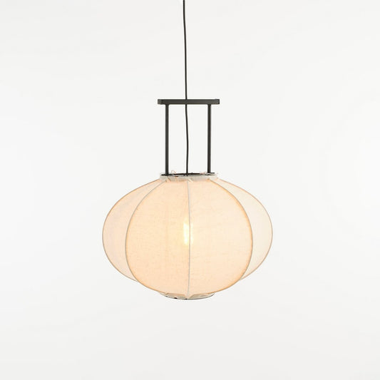 Pego Hanglamp - H55 x Ø50 cm - Linnen - Off-white