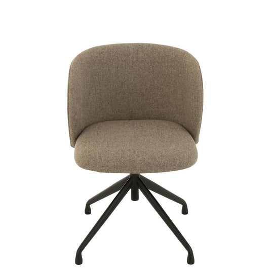 J-Line Stoel Turn/Up/Down Linnen Donker Beige