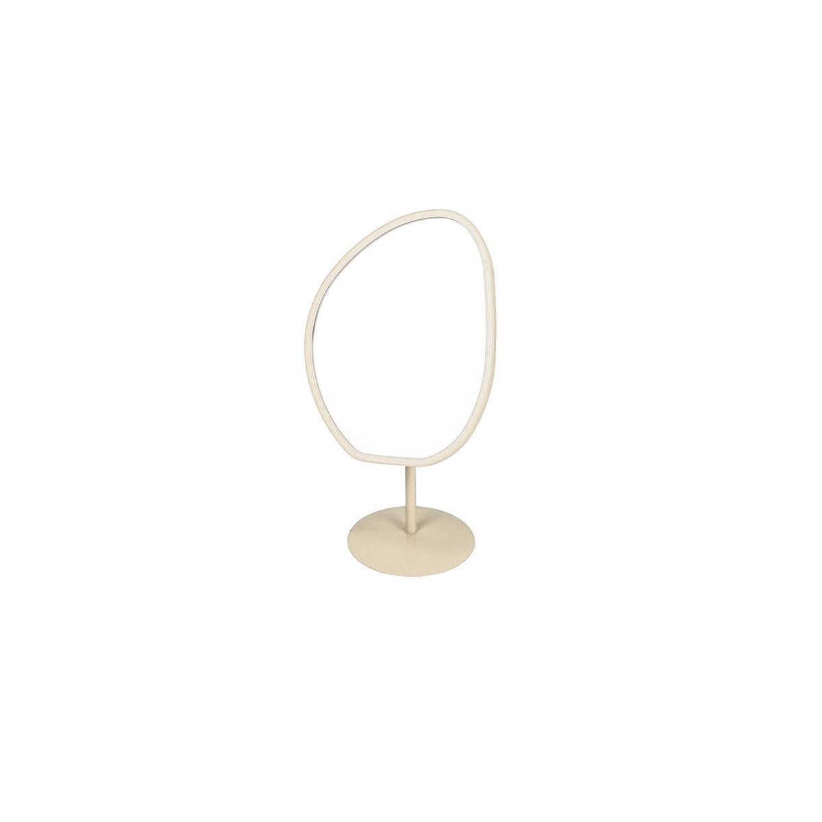 Staande make-up spiegel beige