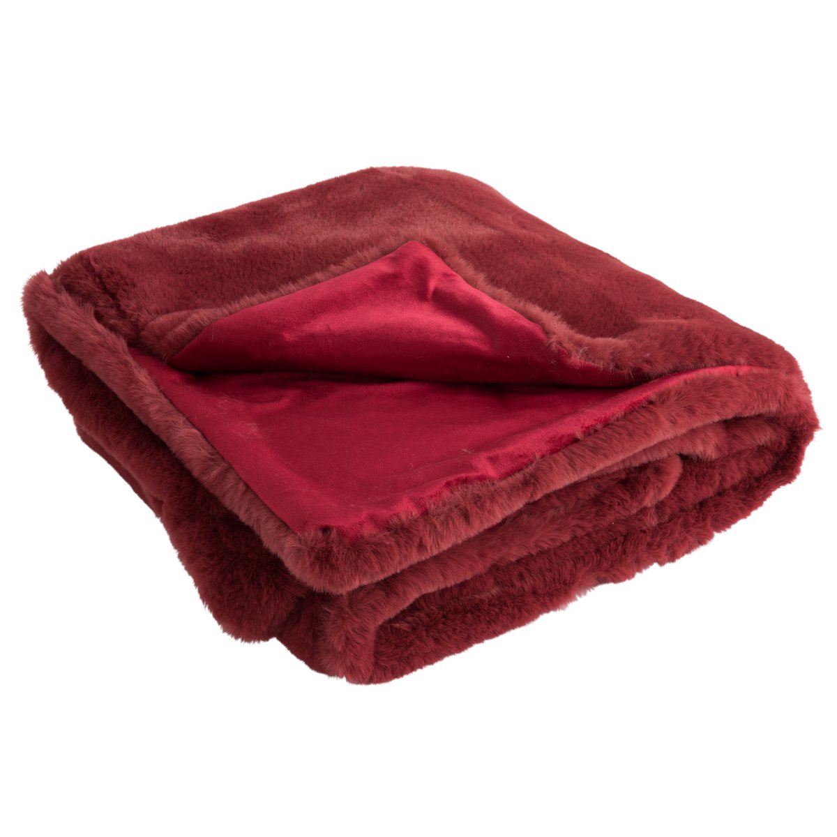 J-Line Plaid Cutie - Fleece Deken – Polyester – 180x130 cm – Kerstrood