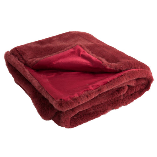 J-Line Plaid Cutie - Fleece Deken – Polyester – 180x130 cm – Kerstrood