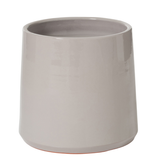 J-Line bloempot Rond - keramiek - grijs - medium - Ø 23 cm