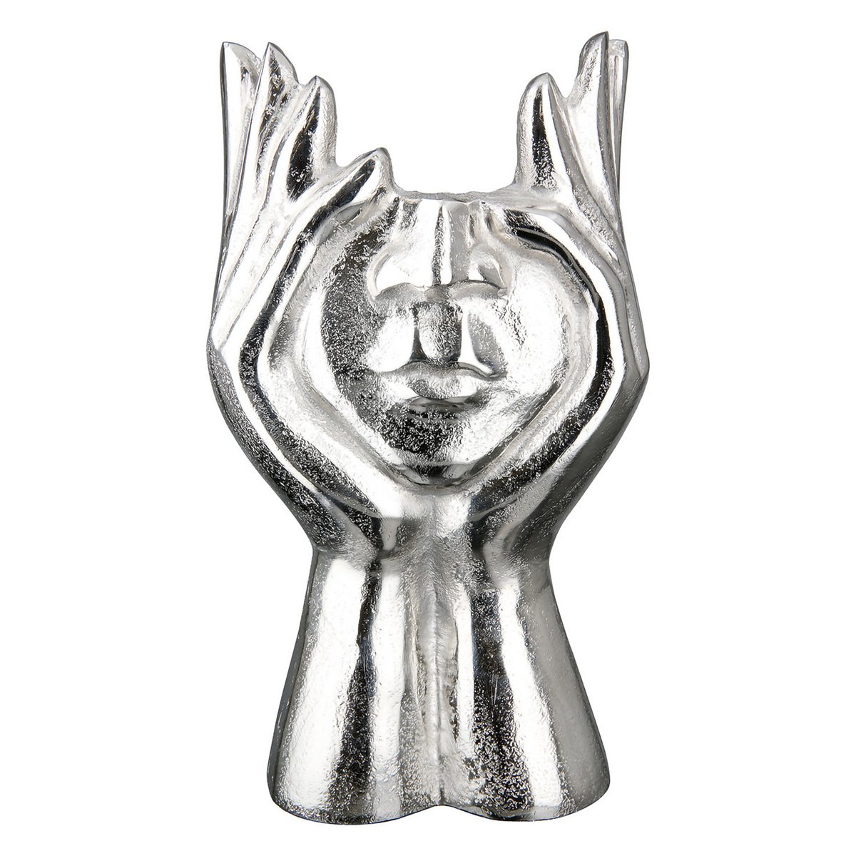 Gezicht vaas handen pose H.30 cm