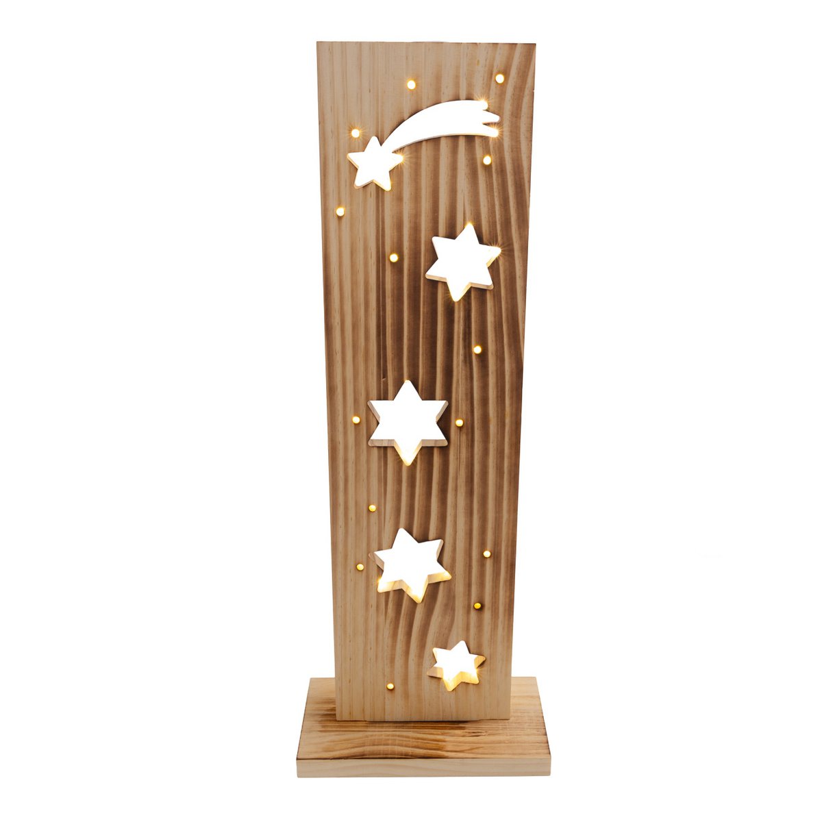 Houten Bord "Stars" Hoogte 60cm met LED