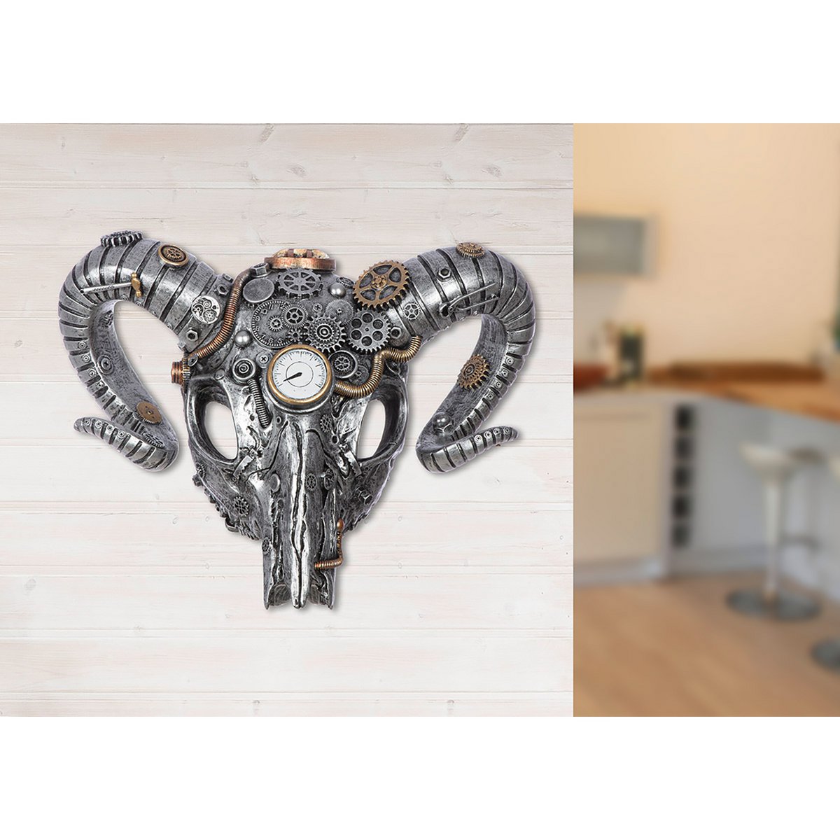 Wandobject "Steampunk Buffalo"
