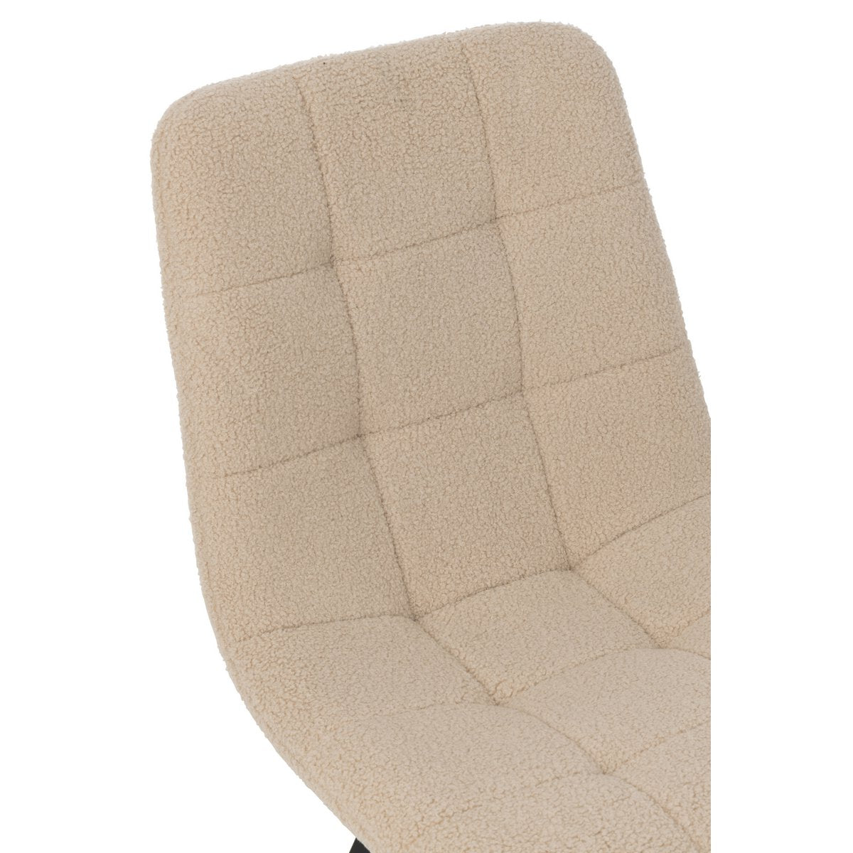 J-Line Eetstoel Clark Metaal/Polyester Beige