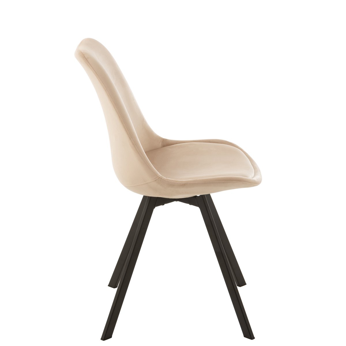 J-Line stoel Helene - metaal/textiel - beige