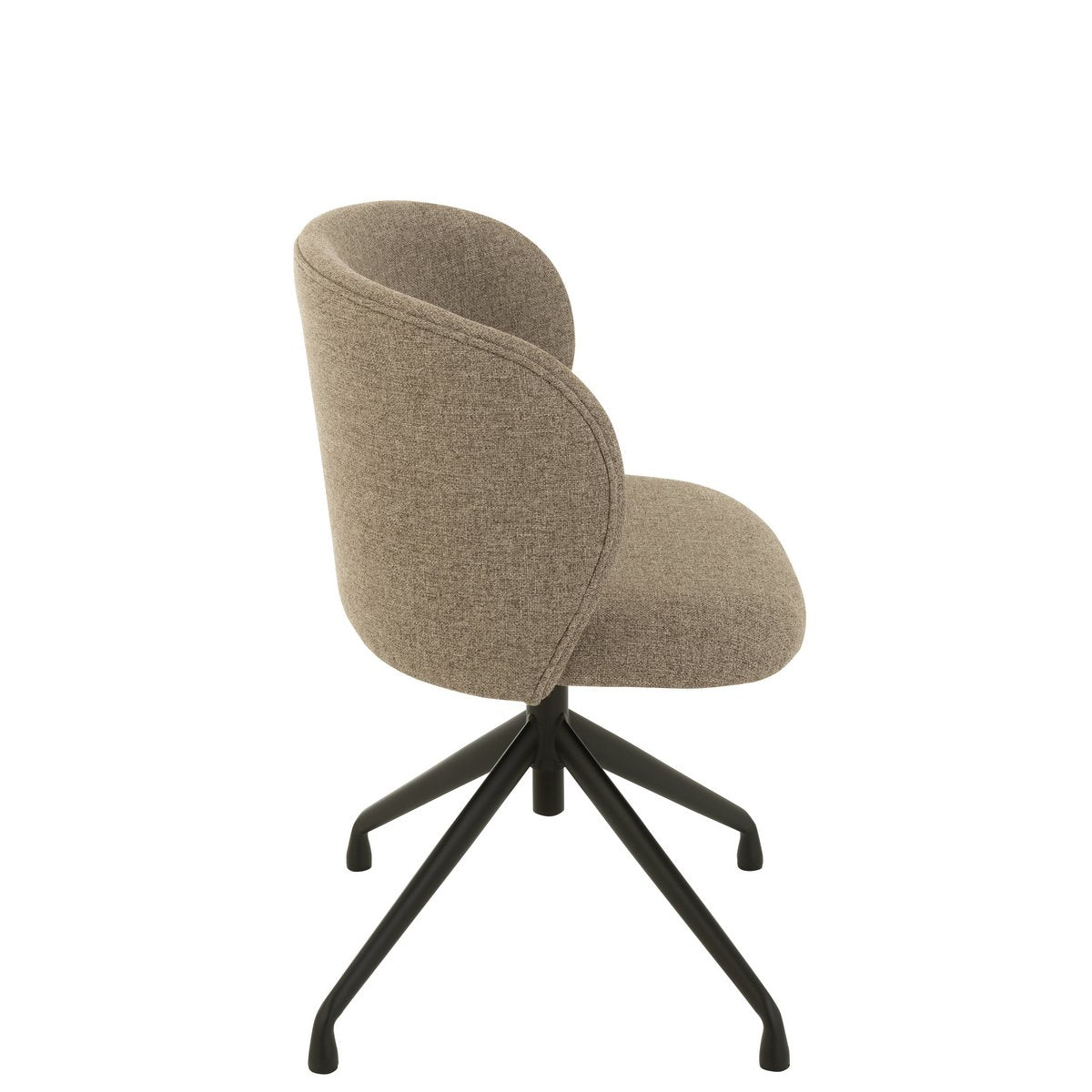 J-Line Stoel Turn/Up/Down Linnen Donker Beige