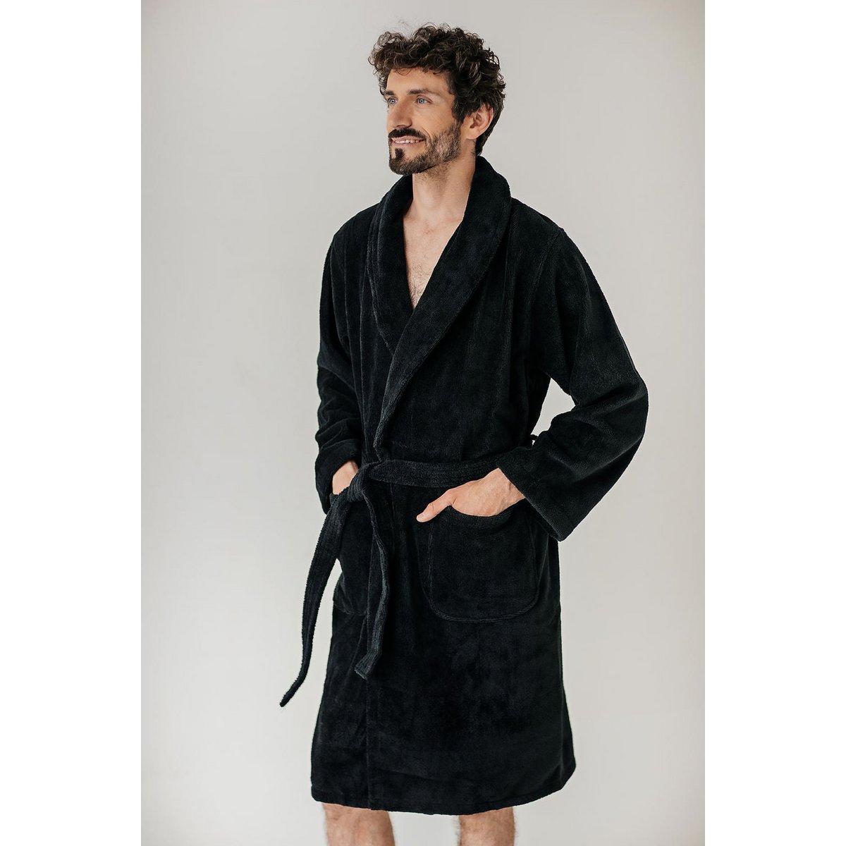 Teddy badjas Black