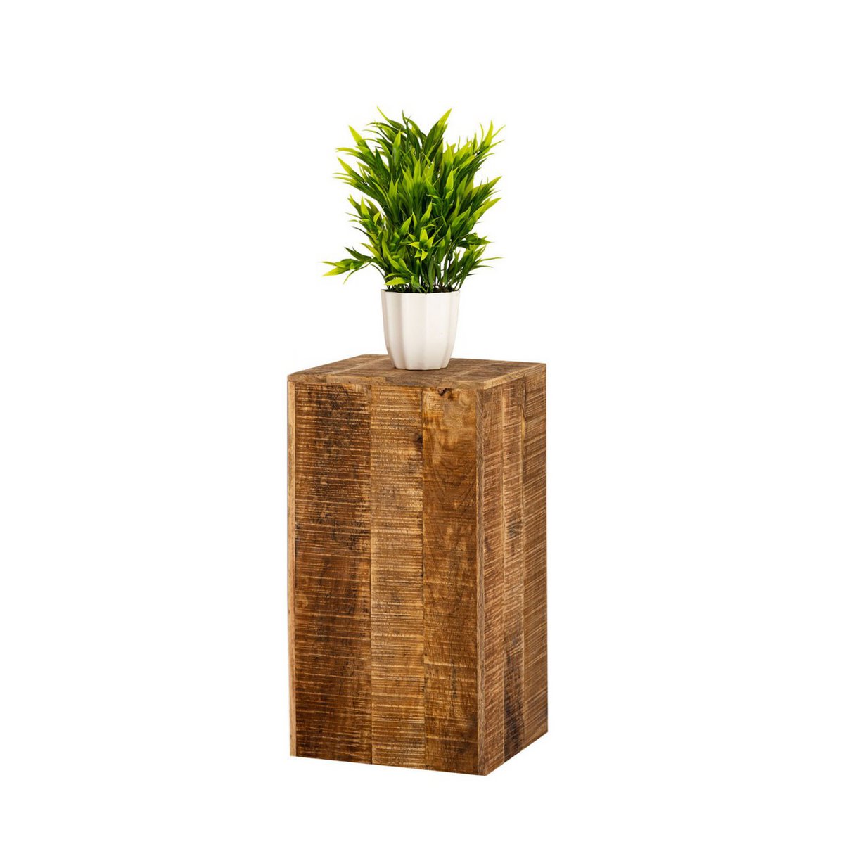 Bloemzuil mangohout 50 of 73cm hoog