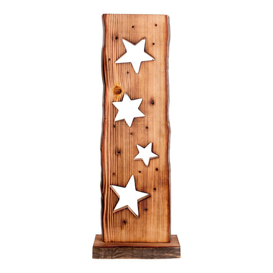 Houten Bord Sterren Hoogte 60cm met LED