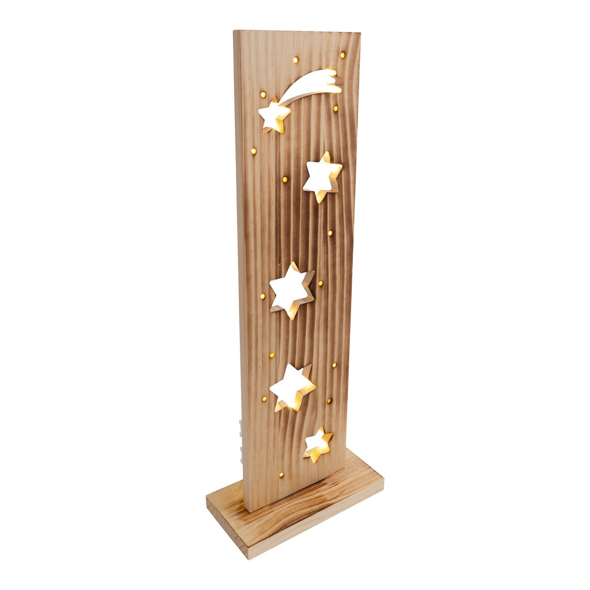 Houten Bord "Stars" Hoogte 60cm met LED