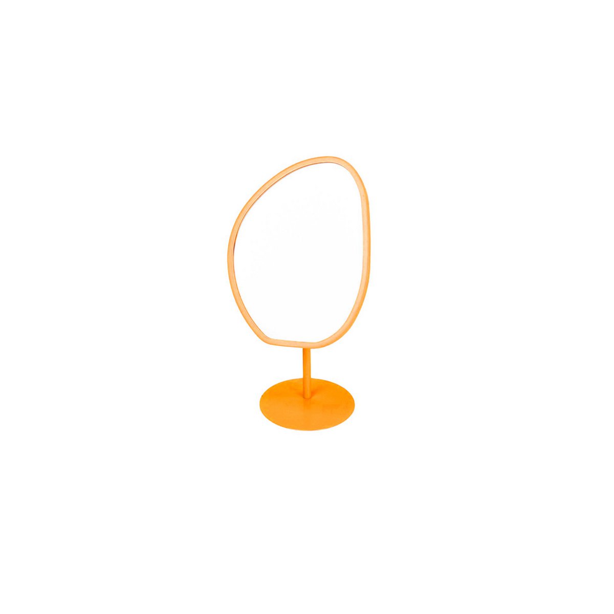 Staande make-up spiegel oranje