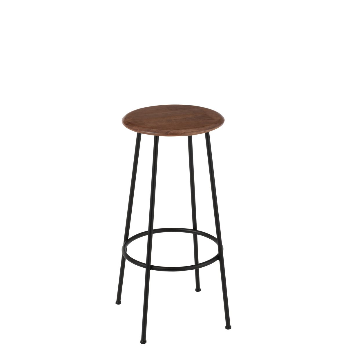 J-Line Barstoel Neo Staal Naturel/Zwart