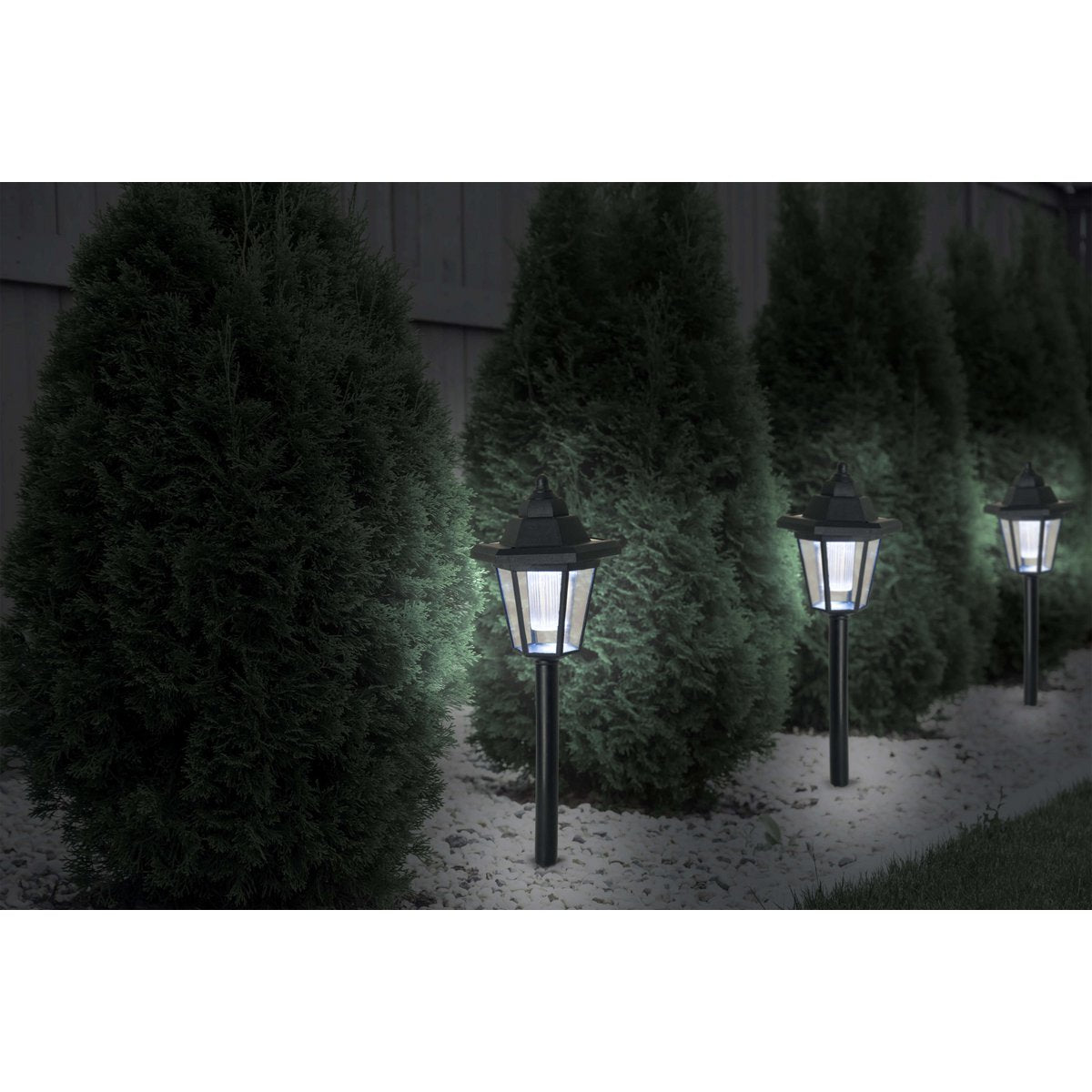 Set van 3 LED Solar Grond-of Muurlampen