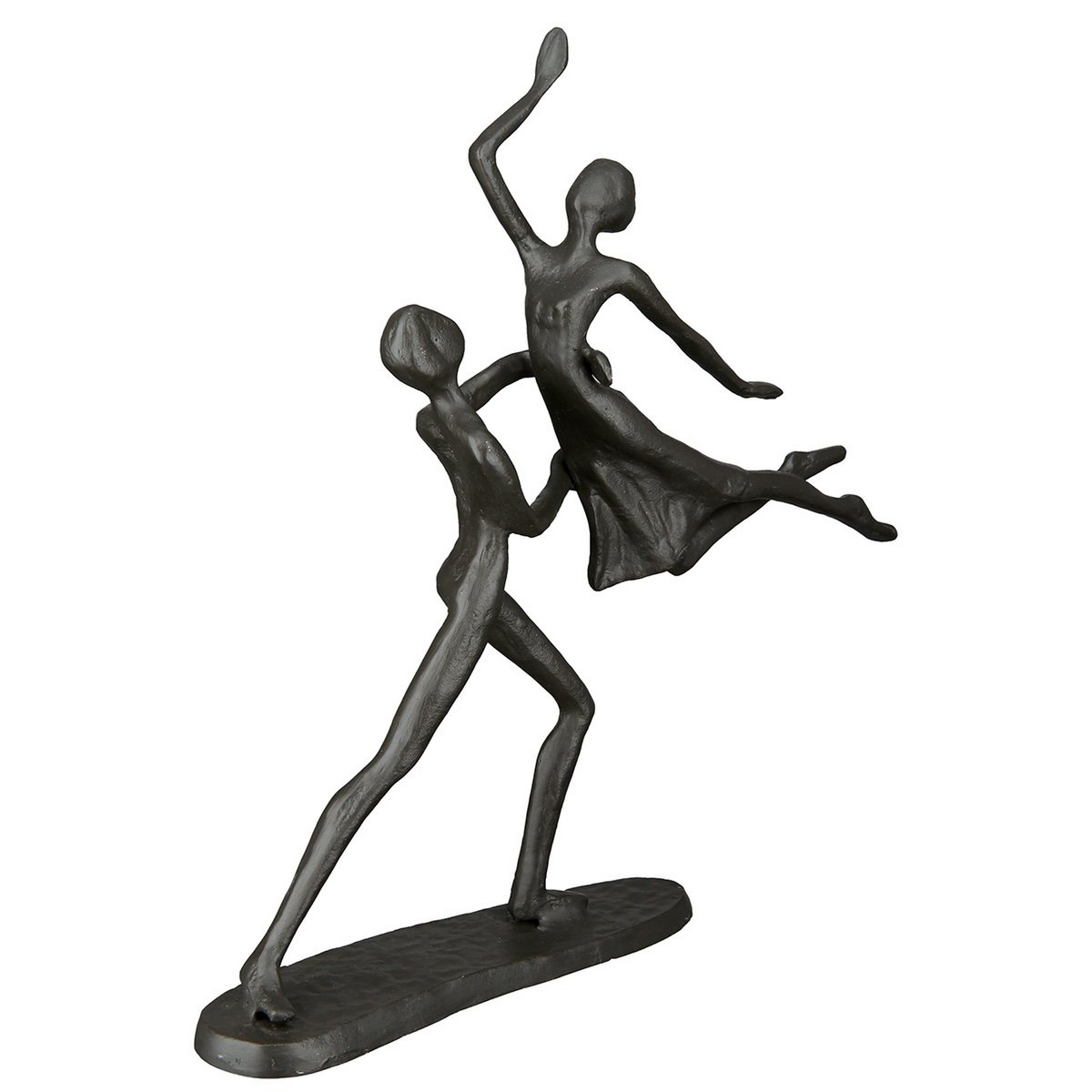 Metalen design sculptuur "dansend paar"