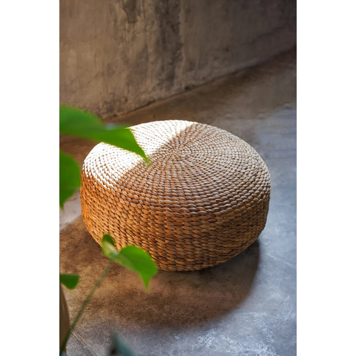Hyacint Poef - Naturel - M