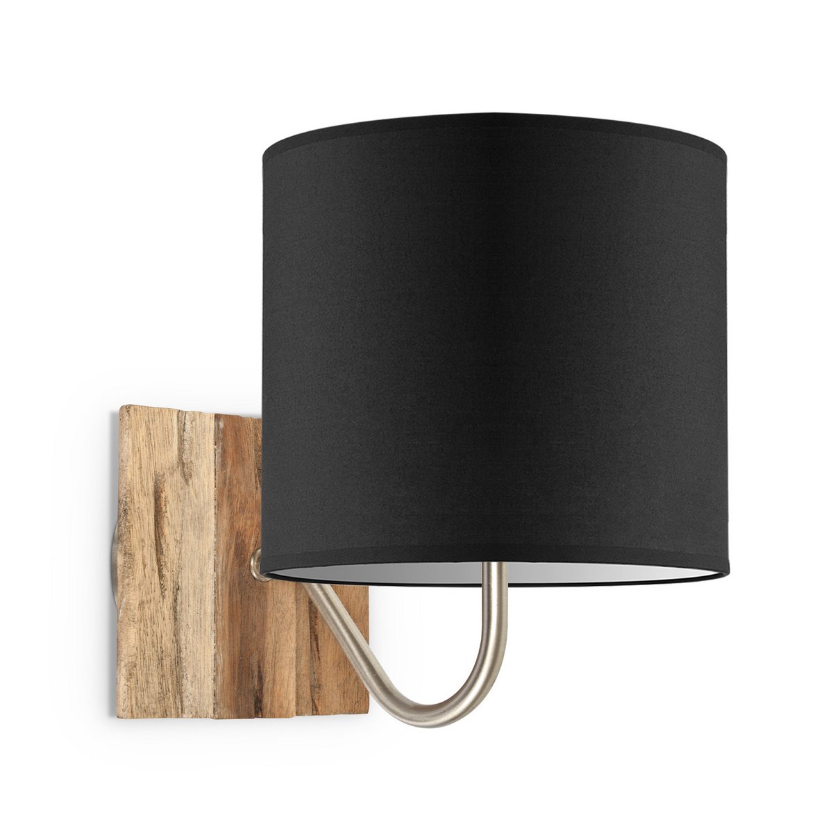 Wandlamp - Drift E27 Lampenkap zwart 20cm