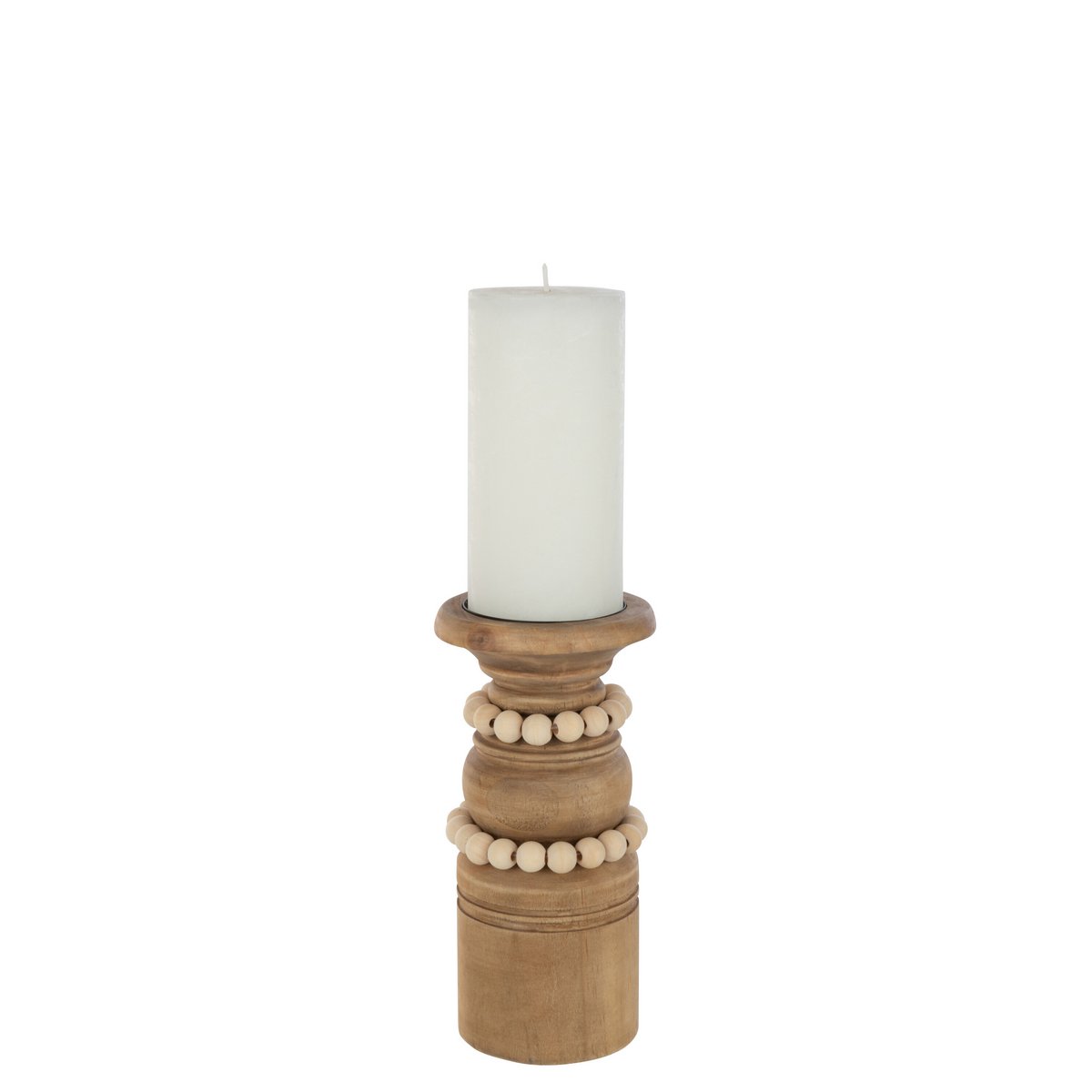 J-Line kaarshouder Pila - hout - naturel - small