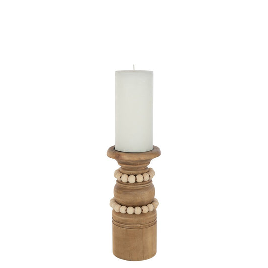 J-Line kaarshouder Pila - hout - naturel - small