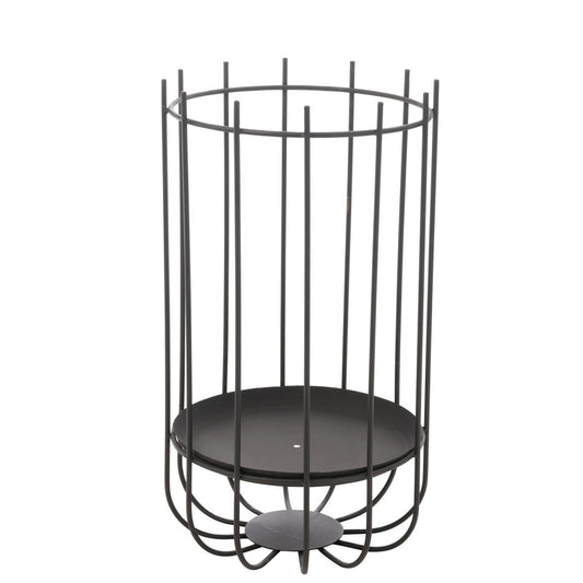 J-Line Vuurkorf Hoog Metaal Zwart Small