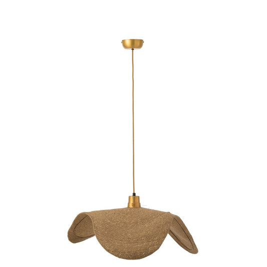 J-Line hangende Lamp Moon - jute - naturel - medium