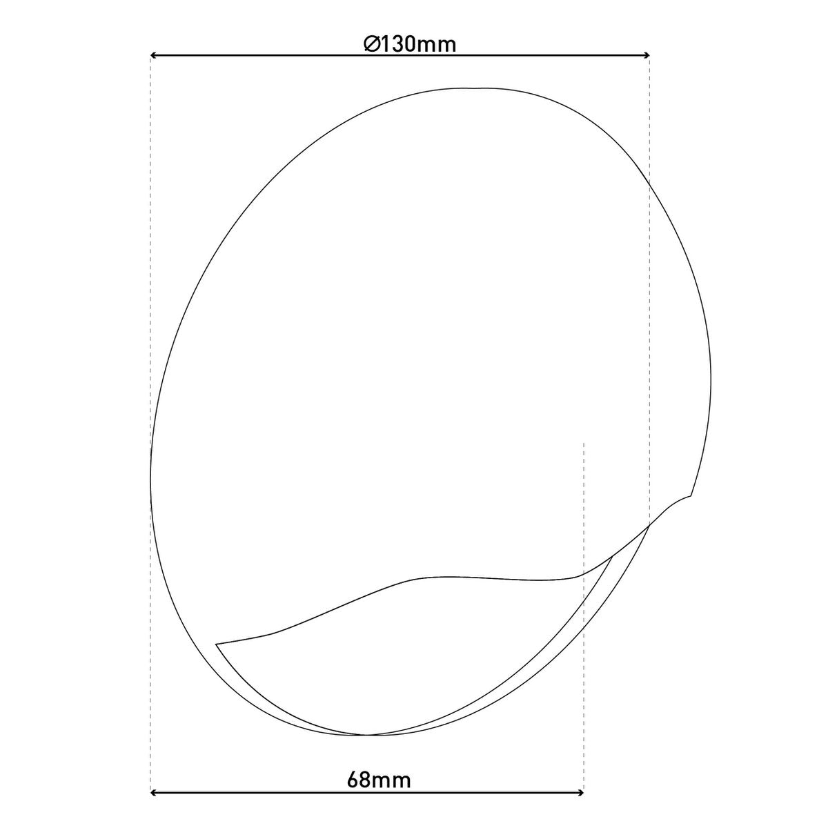 Wandlamp buiten LED "Vedus" diameter 13 cm Grijs