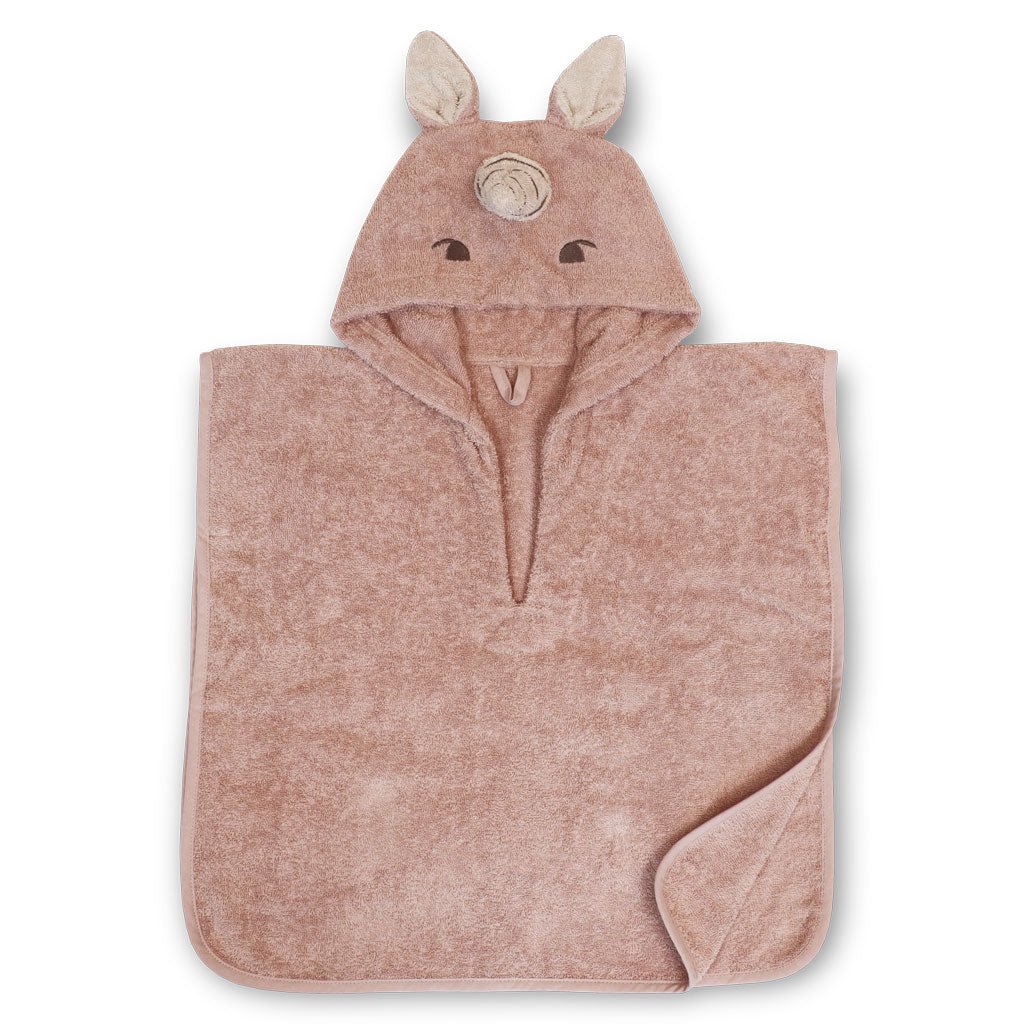 Adelin Poncho One Size kinderen Roze Eenhoorn