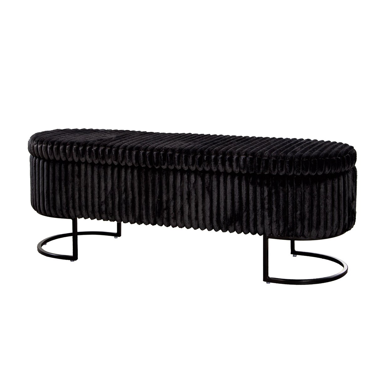 Bank Brooklyn Zwart H. 46,5 cm