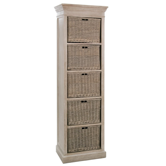 J-Line Kast - 5 manden - hout - naturel