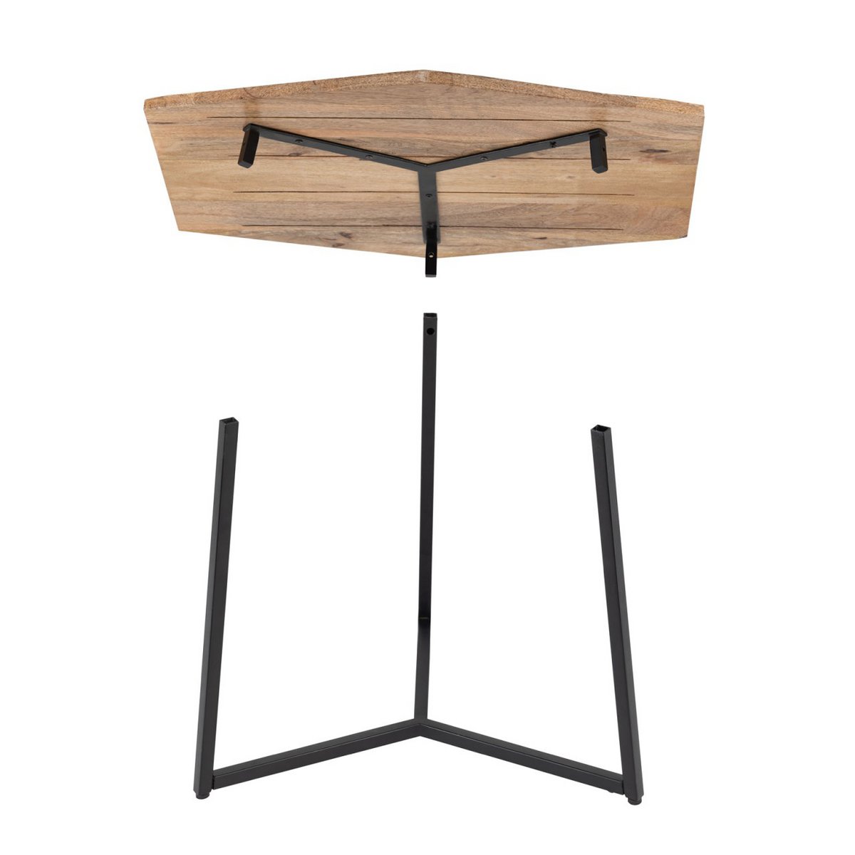 Salontafel mangohout met metalen frame